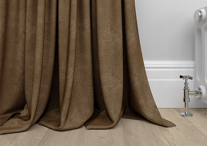 Faux Suede, Dark Chocolate - Made to Measure Curtains - Image 6